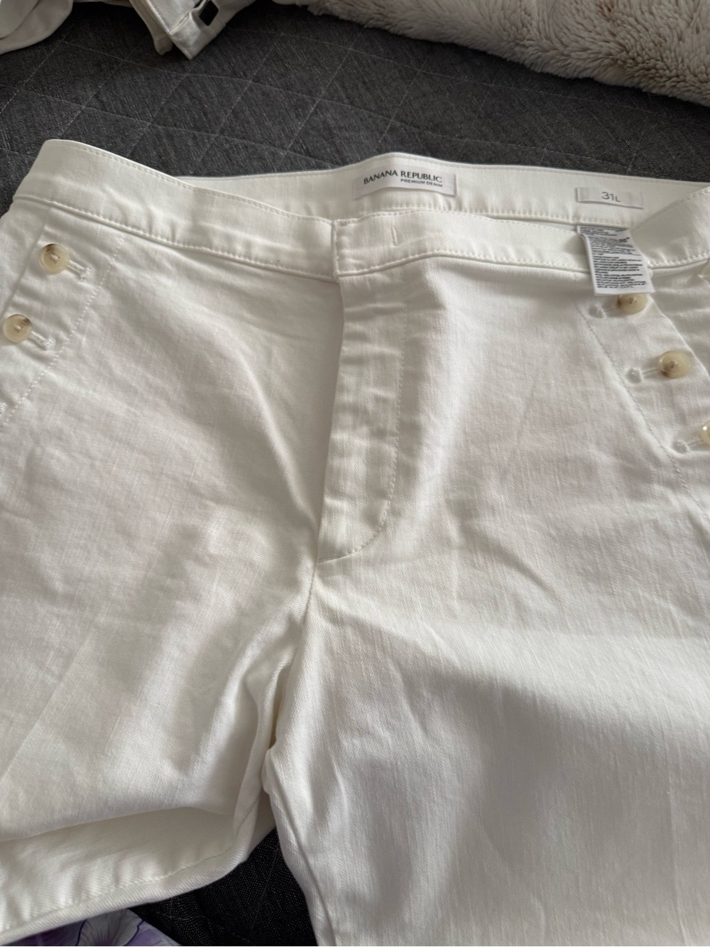 Banana Republic White Premium Denim Jeans